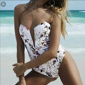 Beach Riot Printed Halter Monokini